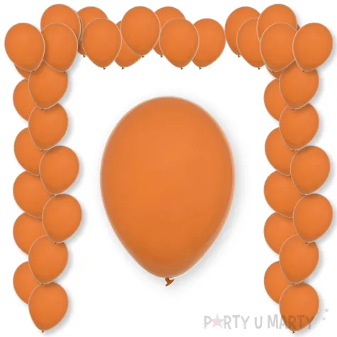 balony pastel orange decomex pomaranczowy 9 100 szt