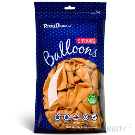 balony pastel pomaranczowe 10 strong 20 szt