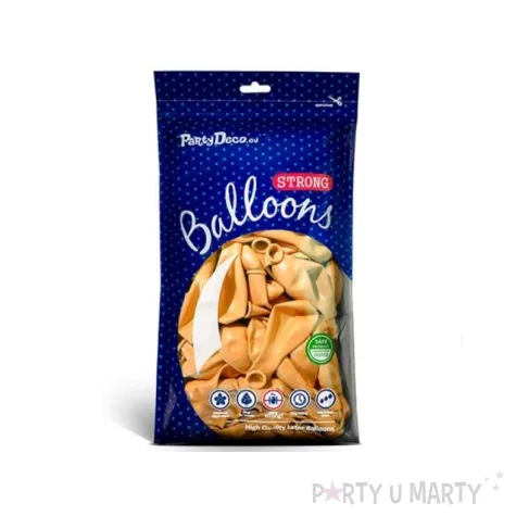 balony pastel pomaranczowe jasne 12 strong 50 szt