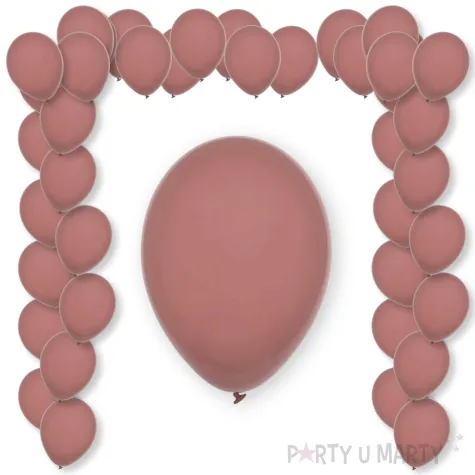 balony pastel rose wood decomex rozowy jasny 9 100 szt