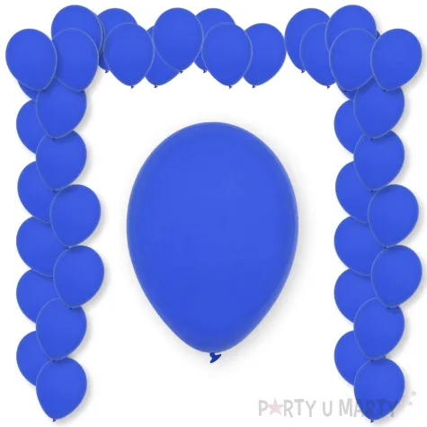 balony pastel royal blue decomex niebieski 11 100 szt
