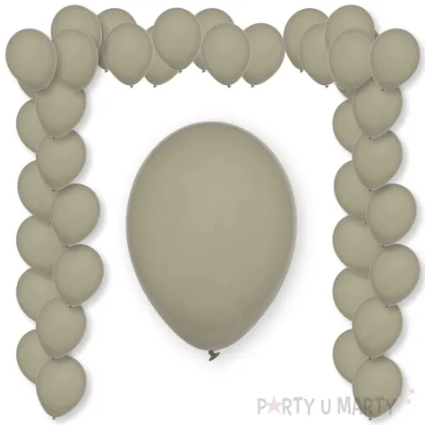 balony pastel stone decomex kamienna szarosc 9 100 szt
