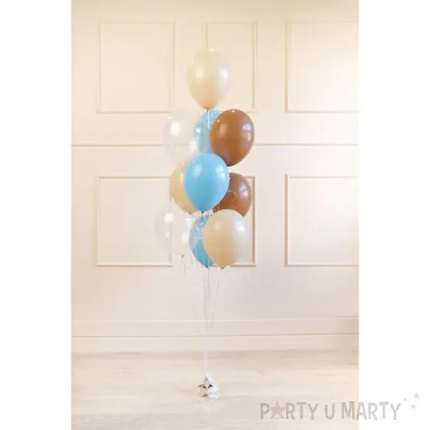 balony pastel transparent mix partydeco 12 10 szt