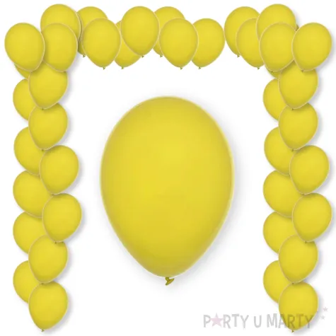 balony pastel yellow decomex zolty 11 100 szt