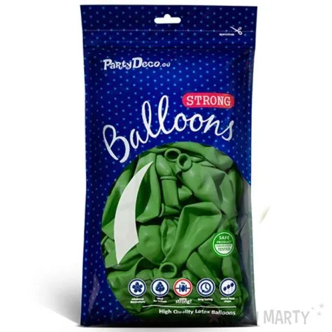 balony pastel zielone jabluszko 9 strong 100 szt