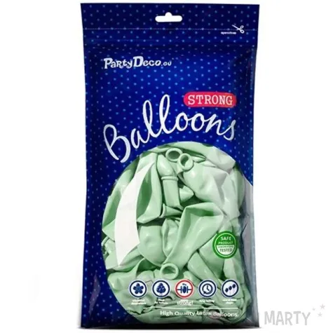 balony pastel zielone pistajcowe strong 12 10 szt