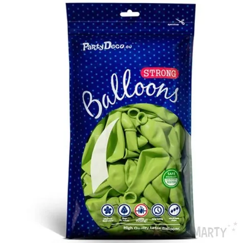 balony pastel zielony limonkowy 10 strong 100 szt