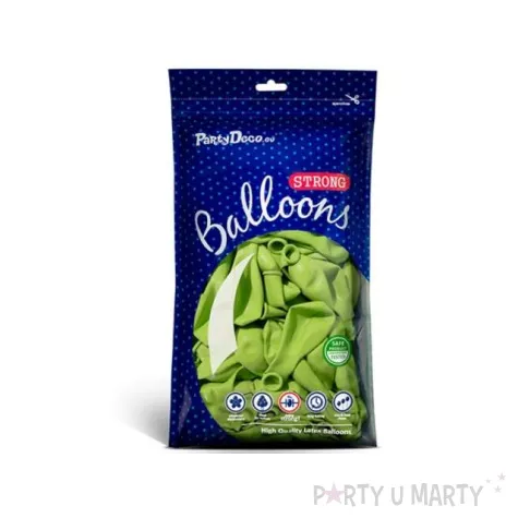 balony pastel zielony limonkowy 12 strong 50 szt