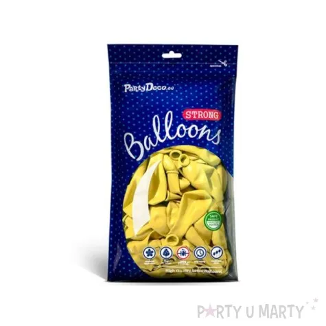 balony pastel zolte cytrynowe 12 strong 100 szt