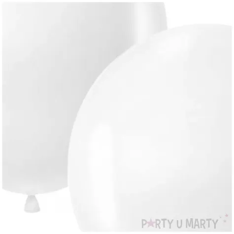 balony pastelowe bialy partypal 18 2 szt