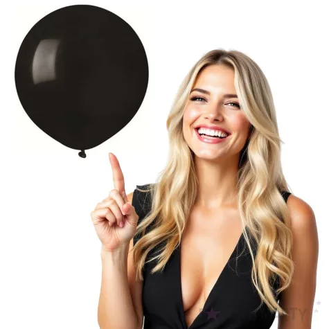 balony pastelowe czarne gemar 19 50 szt