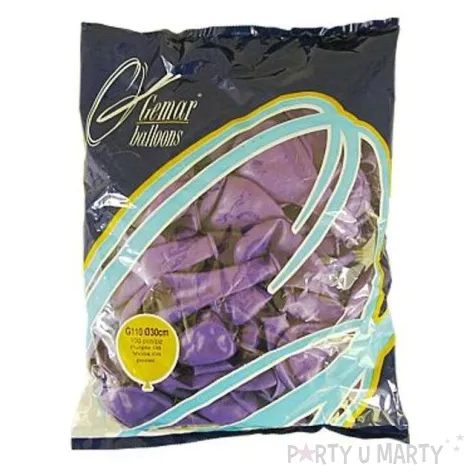 balony pastelowe fioletowy gemar 12 100 szt