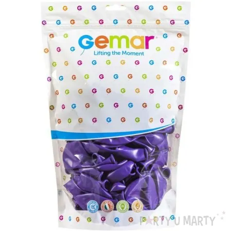 balony pastelowe fioletowy gemar 13 50 szt