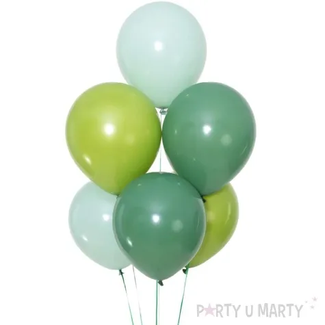 balony pastelowe gleboka zielen partypal 5 20 szt