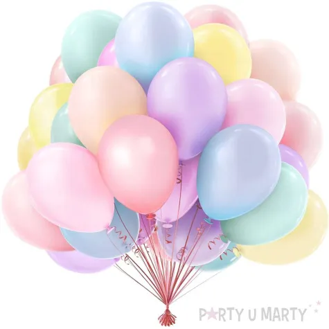 balony pastelowe mix strong balloons partydeco 9 50szt