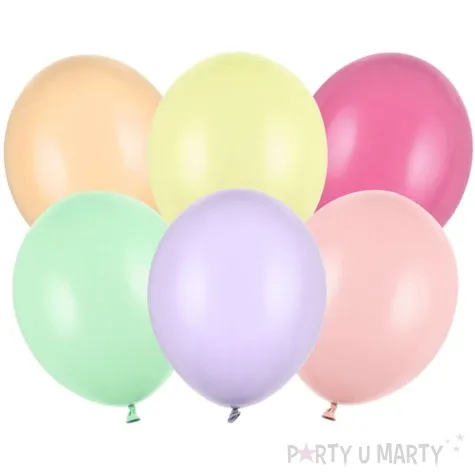 balony pastelowe mix strong partydeco 9 50szt