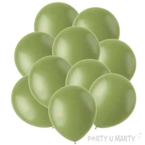 balony pastelowe oliwkowy folat 13 10 szt