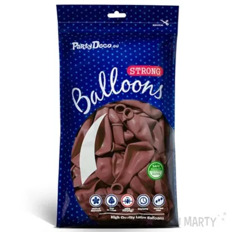 balony pastelowe rozowe ciemne strong 12 100 szt