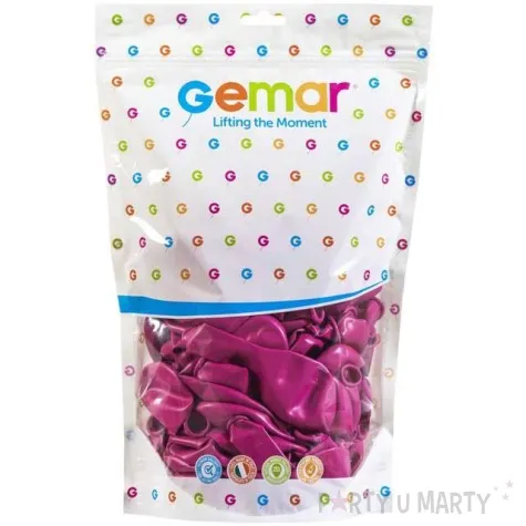 balony pastelowe rozowy ciemny gemar 13 50 szt