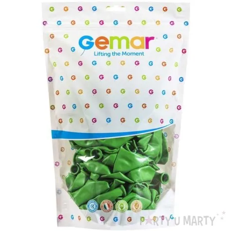 balony pastelowe zielony gemar 13 50 szt