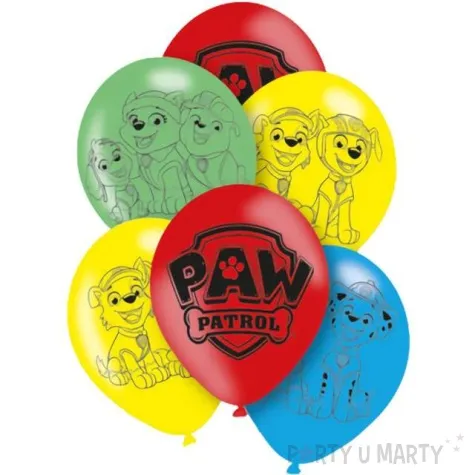balony paw patrol mix amscan 11 6 szt