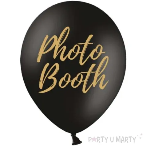 balony photo booth czarne 12 strong 50 szt