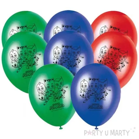 balony pidzamersi pj masks mix procos 11 8 szt