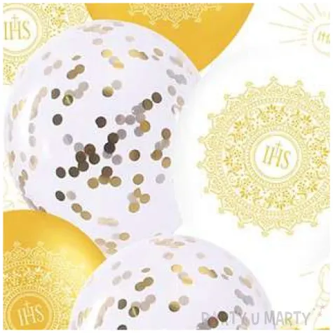 balony pierwsza komunia mix partypal 12 9 szt