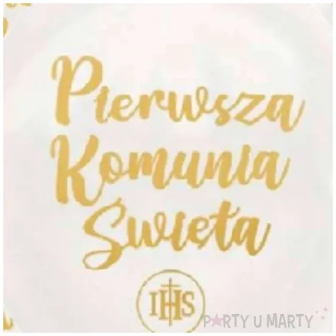 balony pierwsza komunia swieta biale dekoracjepolska 12 5 szt