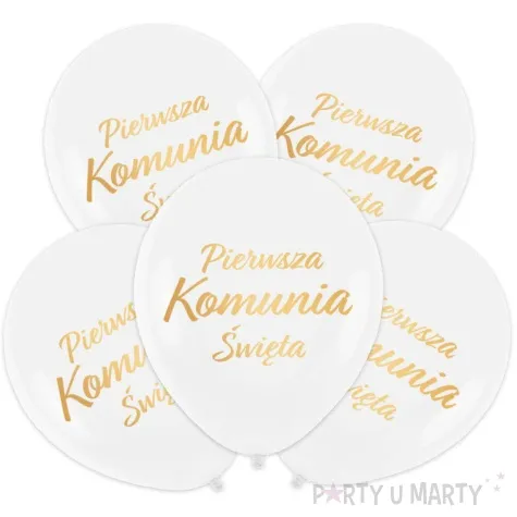 balony pierwsza komunia swieta partypal 12 5 szt