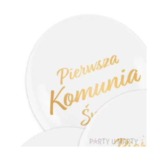 balony pierwsza komunia swieta partypal 12 5 szt