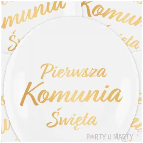 balony pierwsza komunia swieta partypal 12 5 szt