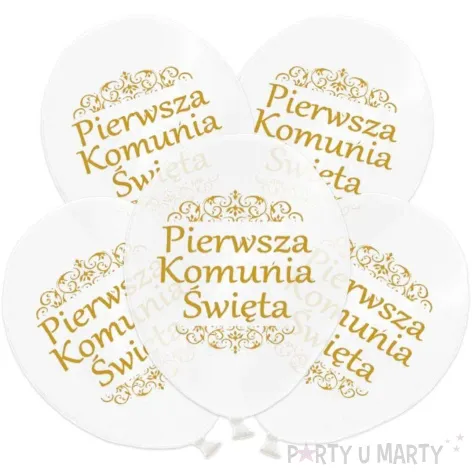 balony pierwsza komunia swieta transparent deco mariage 14 5 szt