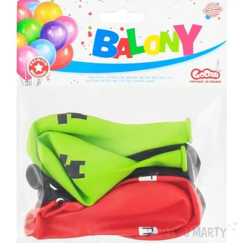 balony piksel tnt i moby partypal 12 6 szt
