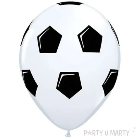 balony pilka nozna biale pastel qualatex 11 25 szt