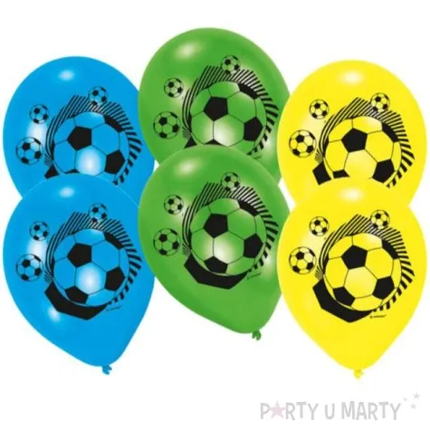 balony pilkarskie pastel mix amscan 9 6 szt