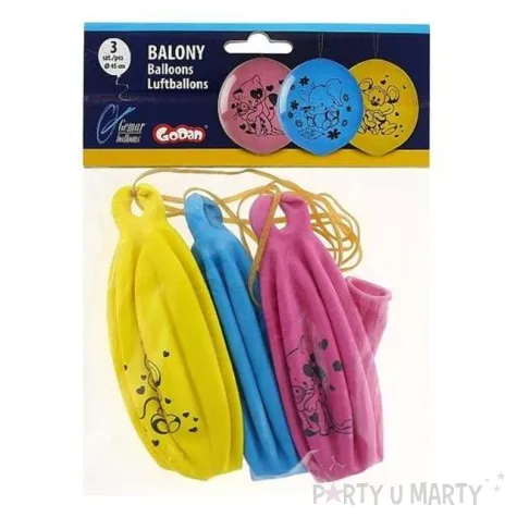 balony pilki zwierzaki gemar 3 szt