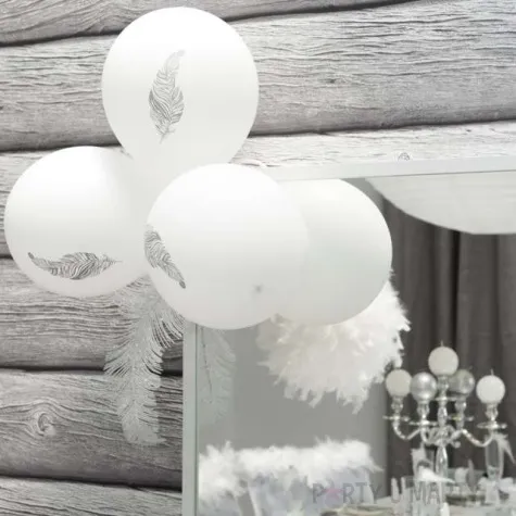 balony piorko bialy santex 9 8 szt