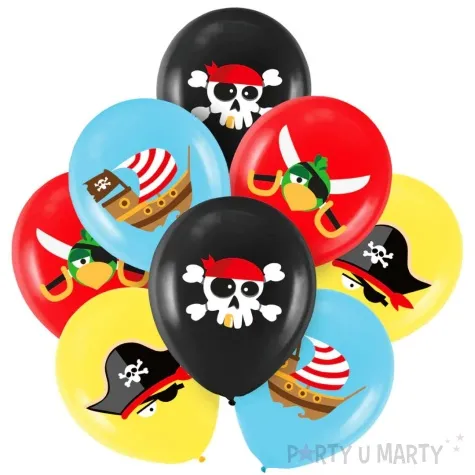 balony piraci partypal 12 8 szt