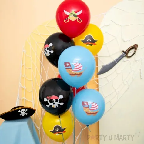 balony piraci partypal 12 8 szt