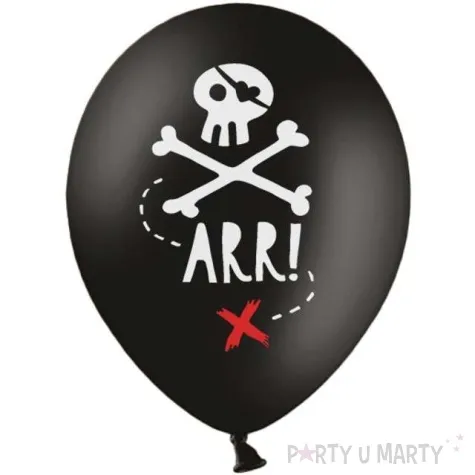 balony piraci pastel czarne strong 12 50 szt