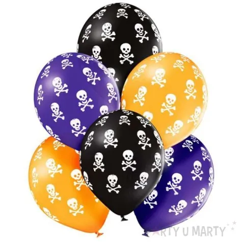 balony pirackie czaszki mix belbal 12 6 szt