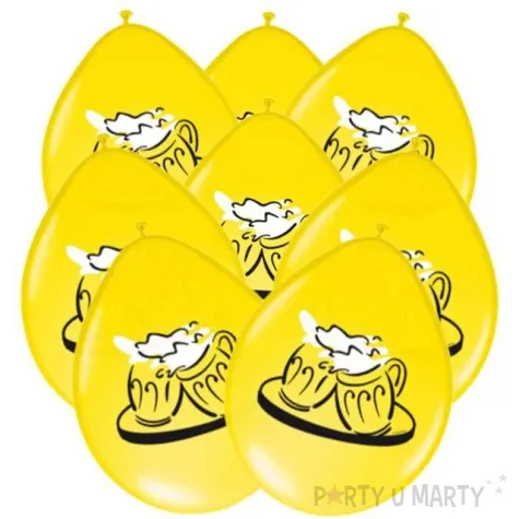balony piwo oktoberfest pastel zolte 12 folat 8 szt
