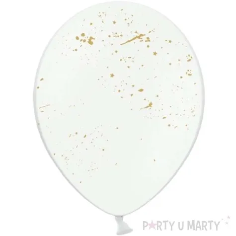 balony plamki pastel biale strong 12 6 szt