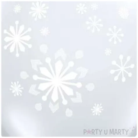 balony platki sniegu transparentne qualatex 11 25 szt