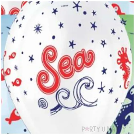 balony podmorski swiat kolorowe gemar 13 5 szt