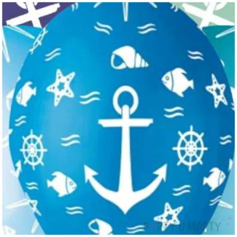 balony podwodny swiat mix gemar 13 5szt