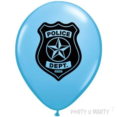 balony police department niebieski jasny godan 11 25 szt