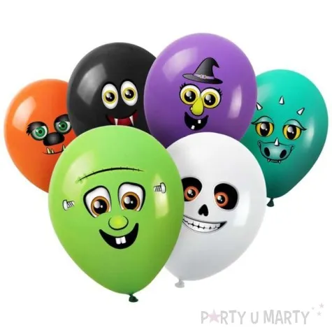 balony potwory naklejki pastel mix arpex 10 6 szt