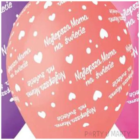 balony premium najlepsza mama gemar 12 5 szt